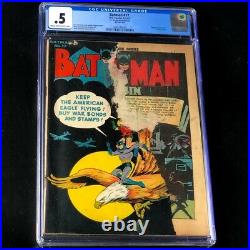 Batman #17 (DC Comics 1943) CGC 0.5 Penguin Appearance! Golden Age Comic
