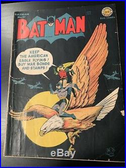 Batman #17 DC Golden Age 1943 WW2 classic cover Penguin appearance
