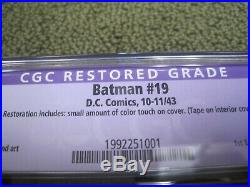 Batman 19 Golden Age Restored, Nice