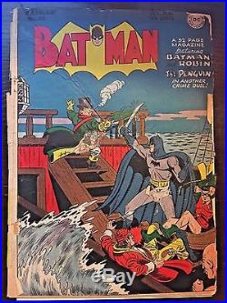Batman (1940) #43 FR Fair CD Golden Age DC Detective Comics Penguin