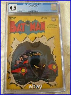 Batman #20 GOLDEN AGE comic 1st Batmobile Cover 1944 4.5 CGC