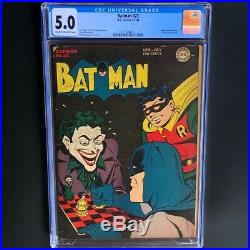 Batman #23 (1944) CGC 5.0 Golden Age Joker Cover & Alfred Story! DC Comics