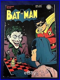 Batman #23 (1944 DC Comics) Joker Robin appearance Golden Age NO RESERVE