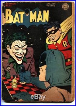 Batman #23 1944- classic JOKER cover DC Golden Age-comic book