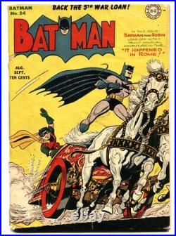 Batman #24 1944- classic cover- DC Golden Age-comic book