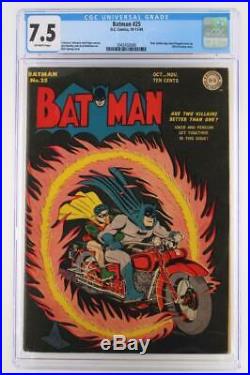 Batman #25 CGC 7.5 VF- DC 1944 Only Golden Age Joker/Penguin team-up