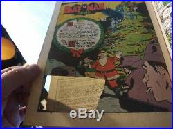 Batman #27 Golden Age DC Classic Christmas Cover Santa Clause 1945 BINOBO