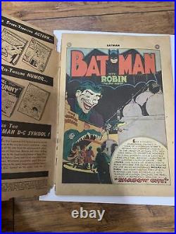 Batman #28 Golden Age DC comic Batman goes to Washington, Joker story