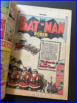 Batman #33 DC Comics 1946 Christmas Holiday Golden Age Robin Penguin Missing CF