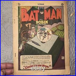 Batman #33 DC Comics 1946 Golden Age Christmas Coverless / Complete