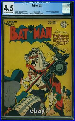 Batman #36 CGC 4.5 DC 1946 Golden Age! Penguin! Justice League! H12 123 1 cm