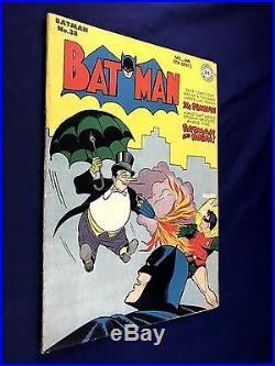 Batman #38 (1947 DC Comics) Penguin Robin appearance Golden Age NO RESERVE