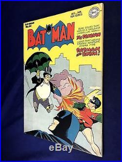 Batman #38 (1947 DC Comics) Penguin Robin appearance Golden Age NO RESERVE