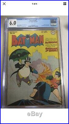 Batman #38 1947 Golden Age Cgc 6.0 Classic Penguin Cover And Story