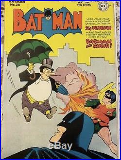 Batman #38 Early Penguin Appearance/Cover 1946- Golden Age Key, Higher Grade