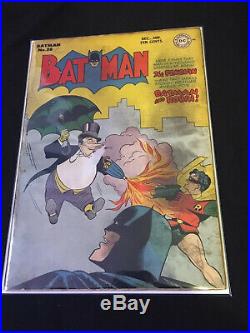 Batman 38 Penguin Cover (1st Jim Mooney Art In Batman) DC Golden Age Comics