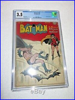 Batman #39 Cgc 4.5 Catwoman Appearance Golden Age 1947