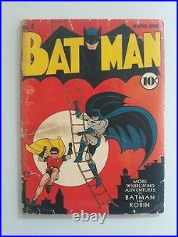Batman 4 Joker Appearance DC Golden Age 1940