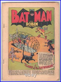 Batman #42 1st App Catwoman In Batman Golden Age Coverless Complete Pr