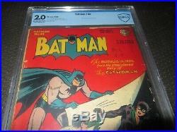 Batman 42 CBCS 2.0, 1st Catwoman Cover (DC 1947) Golden Age Key