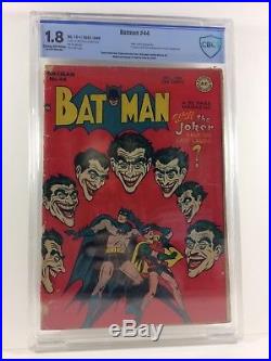 Batman #44 1947 CBCS 1.8 Joker Cover Cheap Golden Age Comic