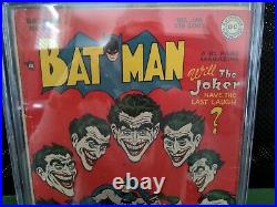Batman #44 (1948) CGC 2.5 OWithWHITE Classic Joker Cover Golden Age