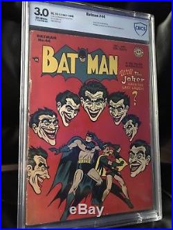 Batman 44 Classic Joker Cover CBCS 3.0 Golden Age