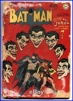 Batman #44-Famous JOKER cover-1947-DC Golden-Age bargain copy