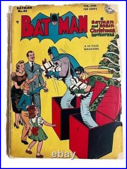 Batman #45 Golden Age DC Comics 1948 Catwoman Appearance Christmas Story FA 1.0
