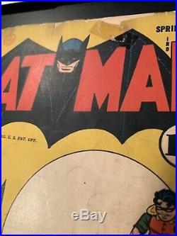 Batman #5 Golden Age 1941 Joker appearance 1st Linda Page Bat emblem left off