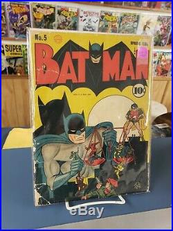 Batman #5 Golden Age. Beautiful Raw Copy. 79 Years Old