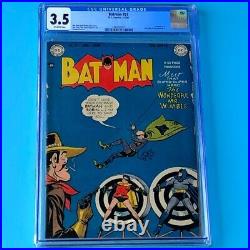 Batman #51 (DC Comics 1949) CGC 3.5 OW Golden Age PENGUIN App! Rare Comic