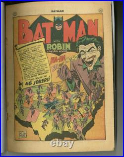 Batman #55 0.5 Coverless Golden Age Joker App Ow Pages 1949