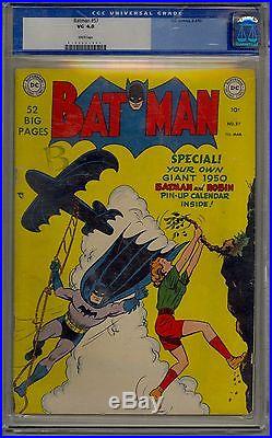 Batman #57 Cgc 4.0 White Pages Golden Age Joker Appearance
