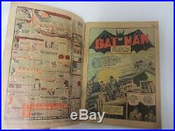 Batman #6 (1941) G- (1.8) Bob Kane Cover Art DC Golden Age