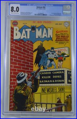Batman #64 CGC 8.0 High Grade Golden Age Bob Kane