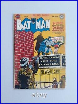 Batman #64 Killer Moth Appearance DC Golden Age 1951
