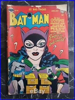 Batman #65 (1951) 1st App of Wingman Golden Age Catwoman Mylar