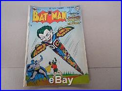 Batman #66 (Aug. Sept. 1951, DC) Joker's Comedy Errors Golden Age NO RESERVE