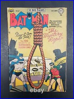Batman #67 (dc 1951) Joker! Robin! Golden Age! Original Owner Collection! Fn