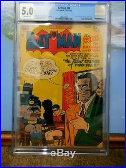 Batman #68 Cgc 5.0 Two-face Appearance Cover Golden Age
