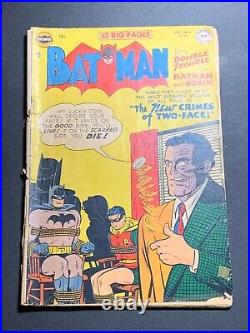 Batman #68 (DC Comics 1952) TWO-FACE cover GOLDEN AGE BATMAN COMIC