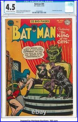 Batman 69 Cgc Vg+ 4.5 Golden Age Catwoman Bondage Cover (1952)