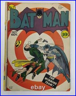 Batman #7 Joker Golden Age DC Comic 1941