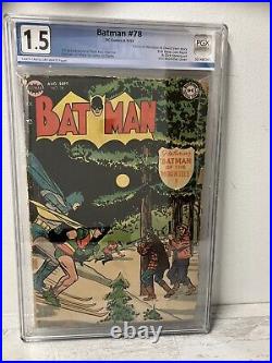 Batman #78 DC Comics 1953 Golden Age Batman Robin of the Mounties