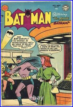 Batman 79 Bride of Batman Vicki Vale Robin Golden Age 1953 DC Comics K618