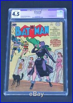 Batman 84 CGC 4.5 Golden Age 1954 Catwoman The Sleeping Beauties of Gotham city