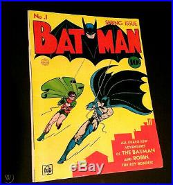 Batman Comics # 1 1940 Oversized Golden Age Replica 1st Joker