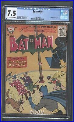 Batman Comics #103 CGC 7.5 Higher grade Golden Age Bat Hound