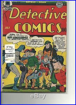 Batman Detective Comics #65 Boy Commandos 1st Cover Golden Age Comic